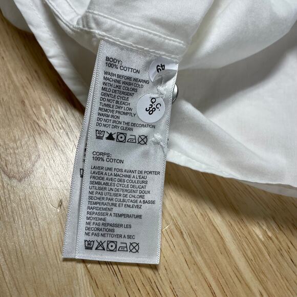 Tommy Bahama NWT Roll Tab Poplin Button Down Shirt White Size XS *Light Mark - Picture 8 of 11